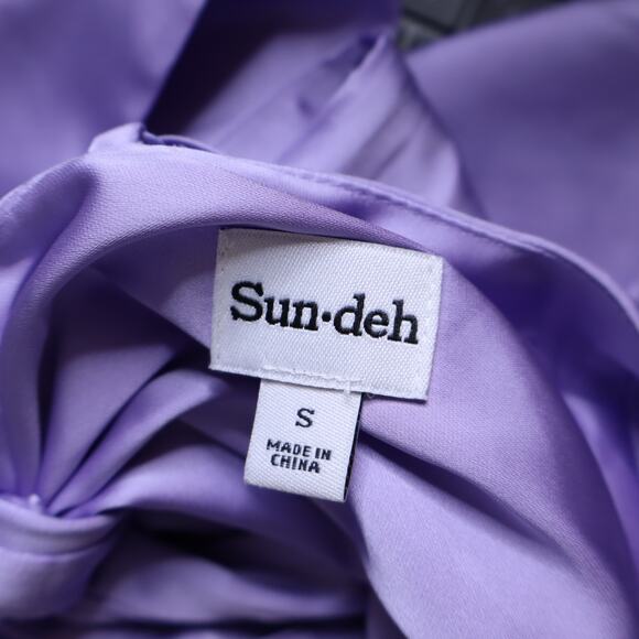 SUN-DEH Aritzia NWT Elektra Satin Camisole Lavender Cropped Tie Back Women's S - Picture 7 of 11